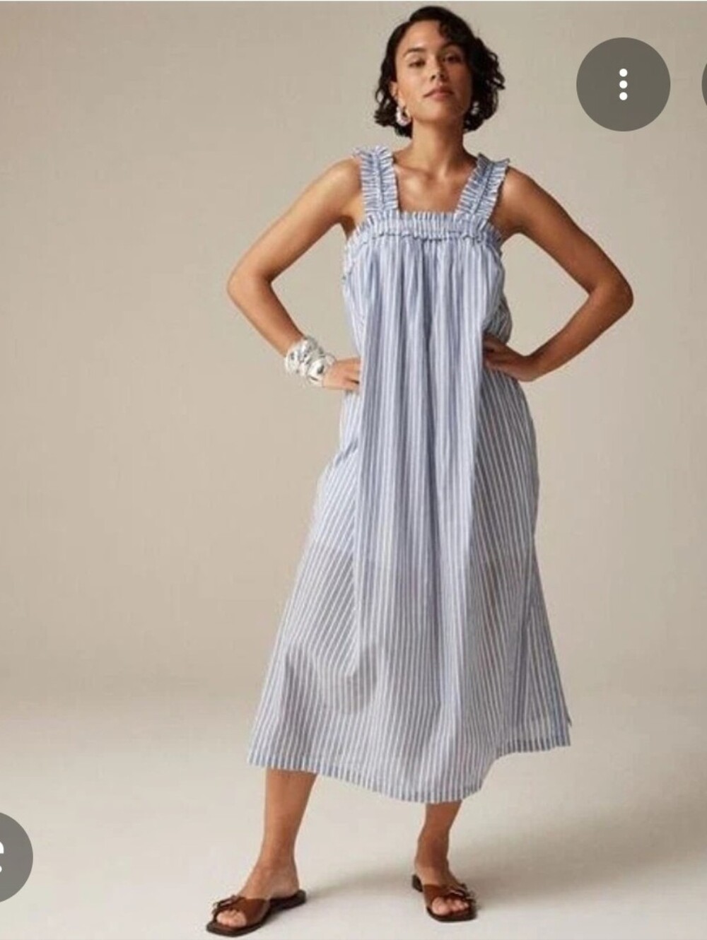 J CREW striped Summer Dress
